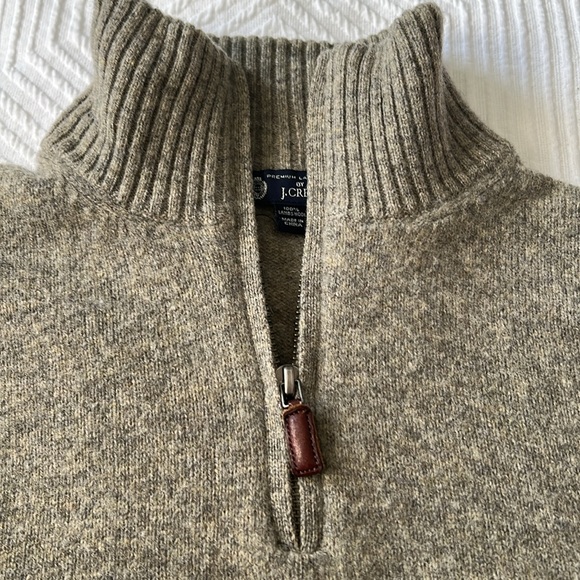 J Crew 100% Lambswool Men’s Mock Neck Sweater - Picture 4 of 5